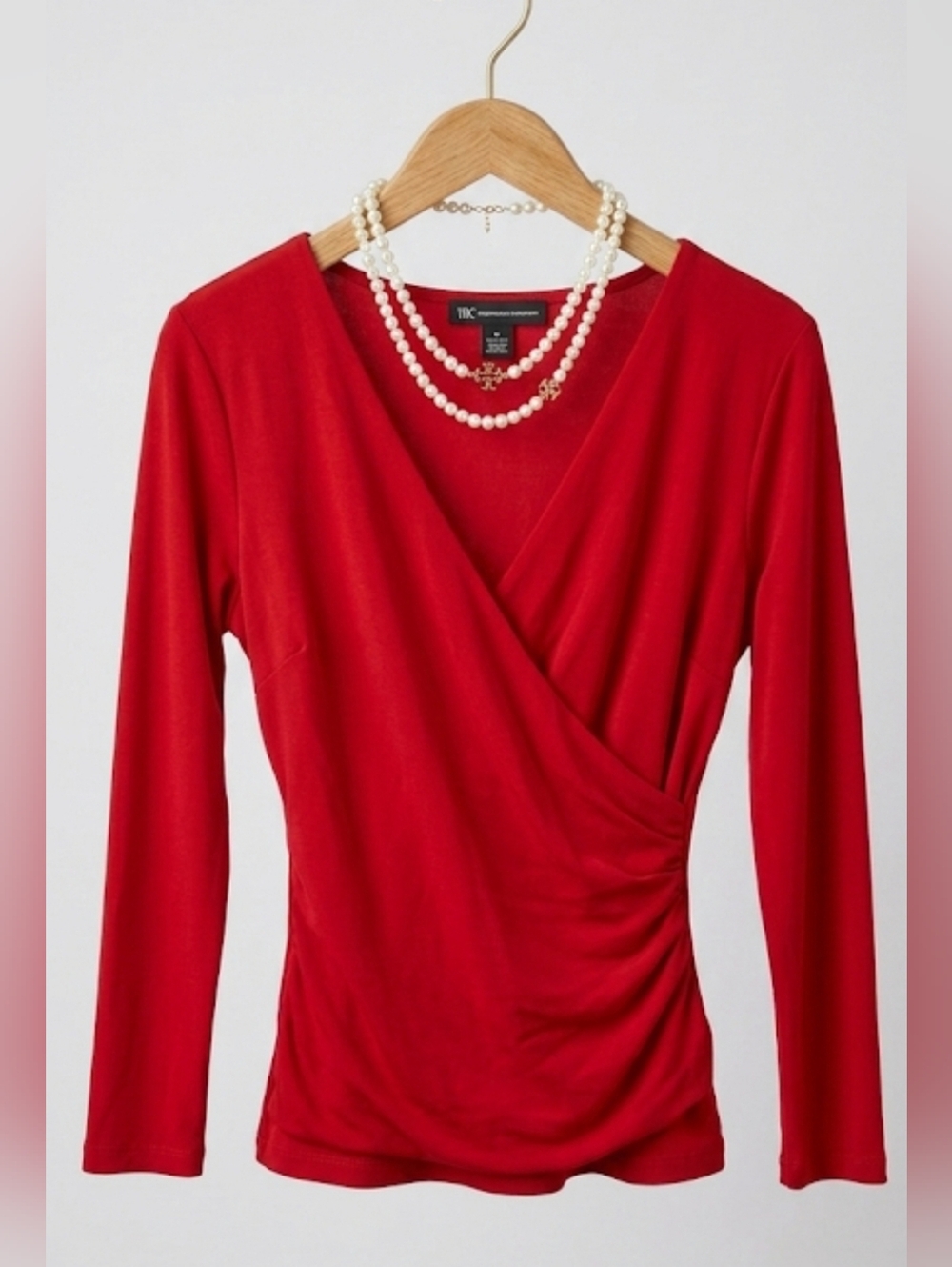 International Concepts Red Blouse Medium